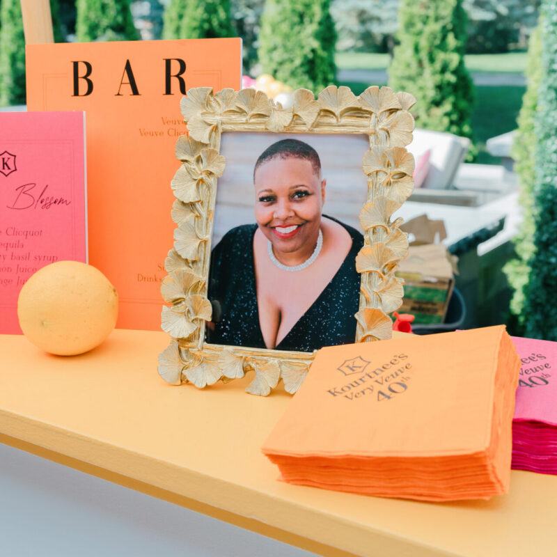 Fun Colorful bar sign and signature drink sign