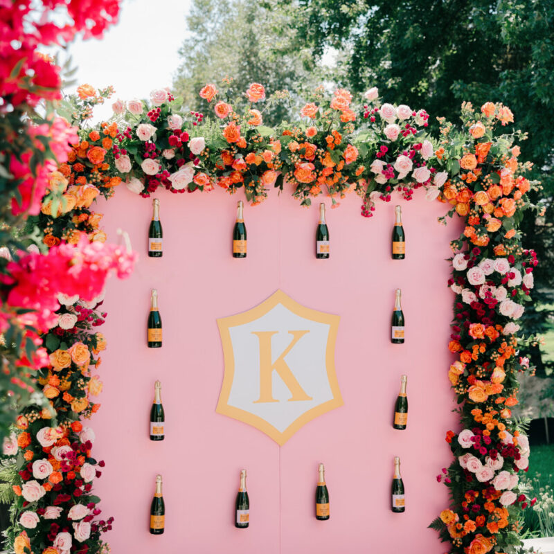 Custom "Veuve Cliquot" wall (collab)