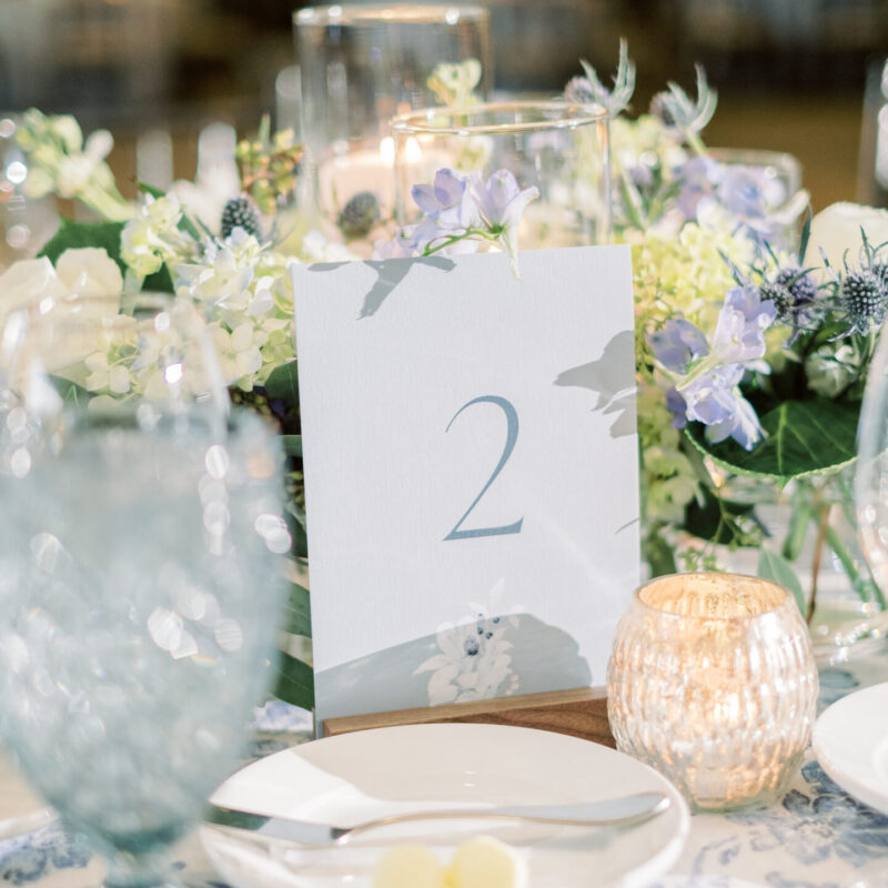 Flat table card Crete design