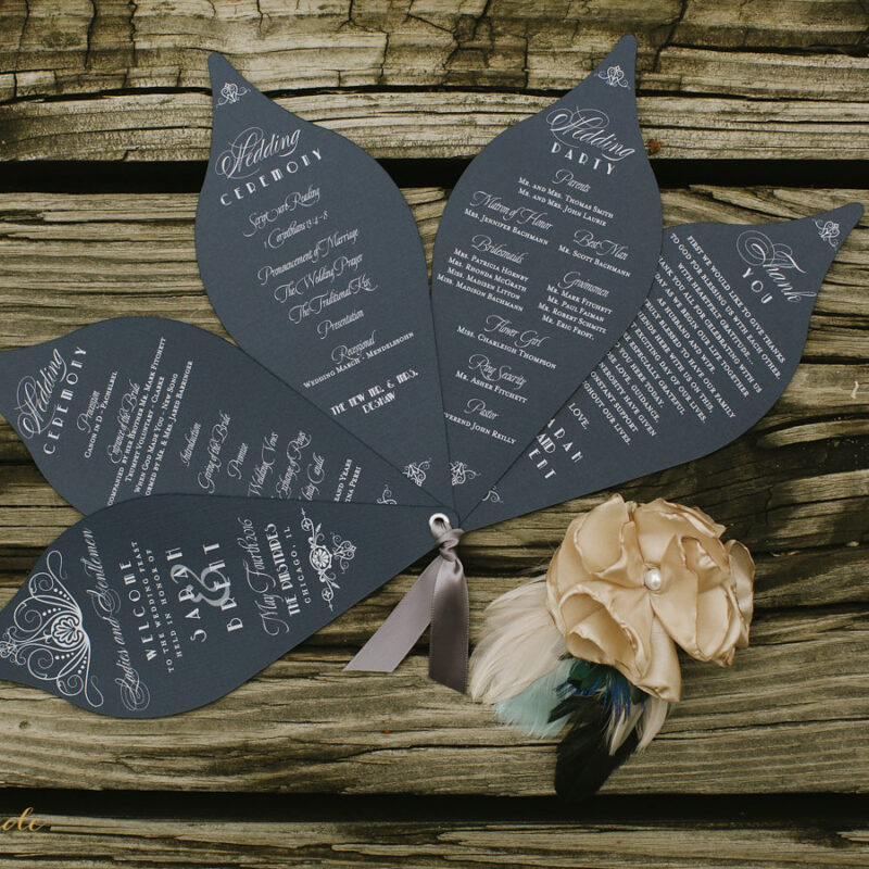 Custom peacock inspired sliding fan